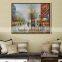 Modern art home decoration Paris Street art canvas oil paintings High Quality 100% hand-painted by palette knife