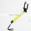 fashion colorful wired selfie stick monopod with cable for smartphone                        
                                                                                Supplier's Choice