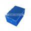 Folding plastic popcorn container
