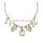 Vogue Crystal Designs Gold Jewelry Women Chain Wedding Necklace
