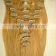 100% virgin cheap Brazilian high quality afro hair clip in remy half wig 36 inch hair extensions clip in half wig