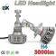 China factory direct high power waterproof fanless led 8000k h4 led headlight bulbs h4