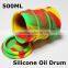 500ml 346g non-stick large silicone oil barrel container