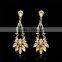 2016 New Vintage Style Dangling Chandelier Red Crystal Earrings Fashion Instyle
