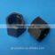 Custom made small black injection nylon cap injection plastic molding screw nut parts for various type machine