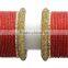 Indian Traditional Gold Tone Crystal Stone Bangles Partywear Set For Girls & Women