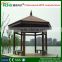 Public garden gazebo pavilion made by eco-friendly WPC material