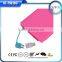 Ultra slim 4000mah power bank credit card with built-in usb cable