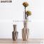 Handmade fold shape ceramic chinese vase for home decoration