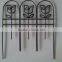 Hot Selling and besutiful Powder Garden Edge Short Used Wrought Iron Fencing