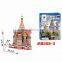 Paris Famous building jigsaw puzzle eiffel tower 3d model souvenir