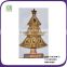Polyresin wholesale glister christmas tree statue for table decor