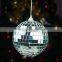 Silver wholesale christmas ornament glass ball 4 inch mirrorball