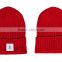 wholesale blank red acrylic winter knitted hats