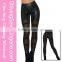 Wholesale Cheap Black Sheer Mesh Detail Sexy Skinny Women Leggings