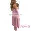 2016 Pink Strapless Asymmetric cheap Drape korean sexy club dress