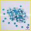 Decorative blue zircon flat back glass stone for garment accessories