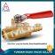 1/4 inch gas valve with brass body for gas soleniod nipple NPT threaded connection with brass gas valve