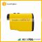 New Yellow color LCD Golf caddy 6x21 600m OEM Laser Golf Rangefinder with Slope and Pinseeker