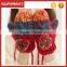 V-389 stylish women handmade cable pattern mittens with pom winter hand warmer mitten gloves knit arm warmer