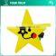 Yellow Smiling Star Black Red Rhodium Safety Clothing Custom Metal Badge Pin