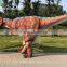 Simulation silicon walking dinosaur puppet