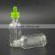 2oz clear glass bottles rubber stopper childproof tamperproof cap