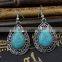 Designs new Retro Nation bohemian Style Butterfly Turquoise Earrings Wedding jewelry