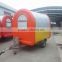 high quality China mobile fryed chicken food truck / ice cream kiosk for selling snacks and food
