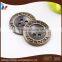 four holes zinc alloy metal sew button factory