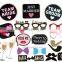 2016 sparkling wedding ceremony Mr and Mrs bride and groom party photo booth props