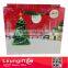 Varnishing Christmas Holiday Gift Bag with Red satin Ribbon Ppaer gift bag set
