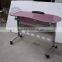 Pink nail salon manicure table