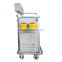 Top Level Medical Device Five Drawers Hospita Anesthesia Trolley