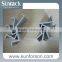 Solar panel mounting structure, aluminum solar panel clamp