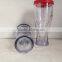plastic wine cup/ wine measuring cup/plastic drinking cup with no handle