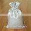 Hot sale custom small hair extension satin drawstring bag