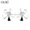 OUXI factory direct price girls flower cheap earrings made in china Y20268