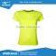 ERKE wholesale couple style crew neck lime yellow blank quick dry short sleeve womens 100%polyester t shirt