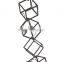 Black Metal Wall Mounted Geometric Wine Rack/Organizer for 5 Bottles