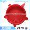 Lids set of 5 food grade universal silicone flexible Cup Stretch Lid