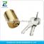 normal computer brass handle night master euro profile tubular key door t-handle round rim high security safe lock cylinder