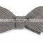2016 hot sale pre-tied skinny checkered cotton linen woven jacquard bow ties for man
