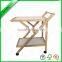 wooden with competive price foldable kitchen trolley for home,restaurant,garden