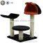 plush cat shaped deluxe pet cat condo cat tree