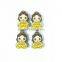 plastic shoe decoration shoelace charms / princess shaped shoe jibbtz for girls