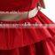 Cute Fancy Red Bow Dress Party Birthday Wedding Wear Red Bow Dress