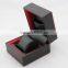 Luxury black leather watch box for men
