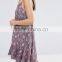 China manufacturer casual summer paisley print slip midi dress for girls