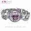 New Arrival silver bracelet 925 Sterling silver Skull with red fuchsia stone and Power Links Chain for Man Bracelet YLT003